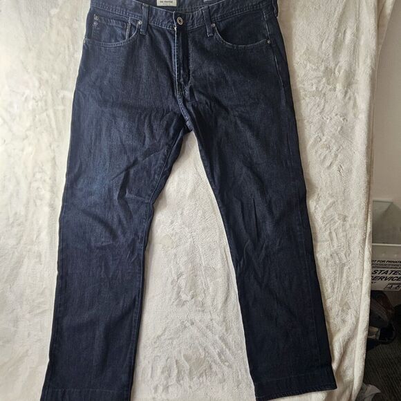 Adriano Goldschmied Jeans Mens 36x34 Black Denim Protege Straight Leg dark - Picture 1 of 13